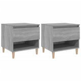 Bedside Tables 2 pcs Grey Sonoma 50x46x50 Engineered Wood 819545