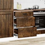 Kitchen Base Cabinet Lucca Smoked Oak Engineered Wood 854274