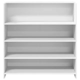 Reception Desk White 100x50x103.5 cm Engineered Wood 3324160