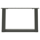 ZNTS Coffee Table Legs U-Shaped 2 pcs Anthracite 40x cm Steel 4012742