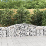 Arched Gabion Baskets 6 pcs 400x30x60/80 cm Galvanised Iron 3146844
