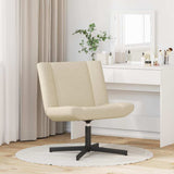 Swivel Chair Cream 63 x 75 x 76 cm Fabric 42007331