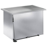 Garden Planter with LED Silver 40 x 60 x 40 cm Galvanised Steel 8008150