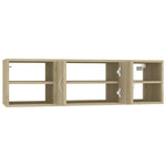 Wall Shelf Sonoma Oak 102x30x29 cm Engineered Wood 806259