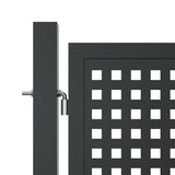 Garden Gate Anthracite 400x175 cm Steel 154575