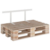 Backrest for Pallet Sofa White 110 cm Iron 315792