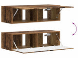 TV Cabinet Set Wall-mounted 4 pcs Old Wood Engineered Wood 3409013