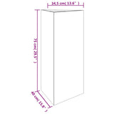 Garden Planter 40x34.5x75 cm Corten Steel 824546