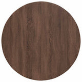 Table Top Brown oak 80 x 80 x 1.5 cm Engineered Wood 880428