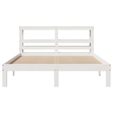 Bed Frame with Headboard without Mattress White 120x200 cm 3306046