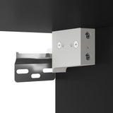 Bathroom Mirror Cabinet Black 60x16x60 cm Engineered Wood 842421