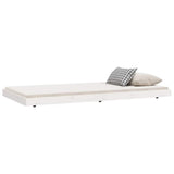 Bed Frame without Mattress White 100x200 cm Solid Wood Pine 823490