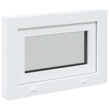 Basement Window RISOR 60 x 40 cm PVC and Glass White 42047263