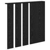 Wall-Mounted Coat Rack with Shelf Black oak 84 x 10 x 80 cm 874492