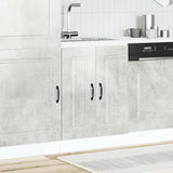 Sink Base Cabinet Kalmar Concrete Grey 60x46x81.5 cm Engineered Wood 853441