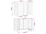 Air Conditioner Cover Silver 110 x 50 x 105 cm Stainless Steel 8014147