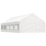 Gazebo with Roof White 11.15x5.88x3.75 m Polyethylene 3155497