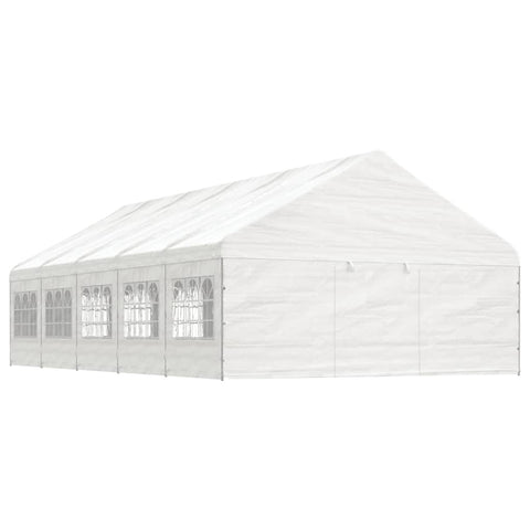 Gazebo with Roof White 11.15x5.88x3.75 m Polyethylene 3155497