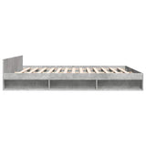 Bed Frame with Drawers without Mattress Concrete Grey 180x200 cm Super King 3280730