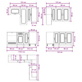 Kitchen Unit KALMAR 8 pcs Grey Sonoma Engineered Wood 3438387