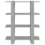Book Cabinet/Room Divider Grey Sonoma 100x30x123.5 cm 813564