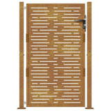 Garden Gate 100x125 cm Corten Steel Square Design 153198