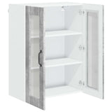 Wall Glass Cabinet LUCCA Concrete Grey 60 x 31 x 80 cm 885088