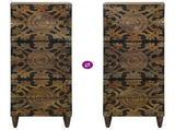 High Board with Shelf Brown 40 x 33.5 x 110 cm Solid Mango Wood 4018361