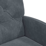 Dining Chairs with Wheels 2 pcs Dark grey 58 x 67 x 97 cm 42017867