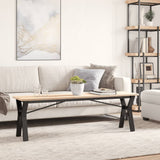 ZNTS Coffee Table Legs Y-Frame 140x30x43 cm Cast Iron 357926