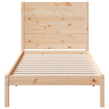 Extra Long Bed Frame without Mattress 100x210 cm Solid Wood 3309269