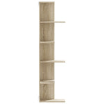 ZNTS Wall Corner Shelf Sonoma Oak 36.5x36.5x140 cm Engineered Wood 852629