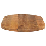 Table Top 100x40x3.8 cm Oval Solid Wood Mango 370154