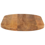 ZNTS Table Top 80x40x2.5 cm Oval Solid Wood Mango 370142