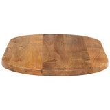 ZNTS Table Top 80x40x2.5 cm Oval Solid Wood Mango 370142