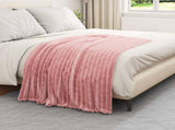 Throw Blankets 6 pcs Pink 150 x 130 cm Fleece 42016905