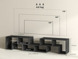 TV Stand for TVs up to 75 Inches, Free Combination TV Unit with Storage Shelves, Extendable T3398P330528