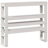Bed Frame without Mattress White 75x190 cm Small Single Solid Wood Pine 3305811