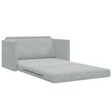 Sofa Bed Light Grey 124 x 204 x 61 cm Velvet 4106702