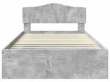 Bed Frame Concerte Grey 90 x 190 cm Solid Pine Wood 3412955