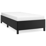 Bed Frame without Mattress Black 100x190 cm Twin Faux Leather 347275