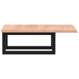 Basin Shelf Wall Mounted Steel and Solid Wood Oak 3302553
