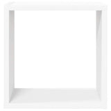 Wall Cube Shelves 4 pcs White 30x15x30 cm 806999
