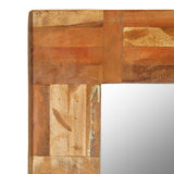 Wall Mirror Solid Reclaimed Wood 60x60 cm 246417