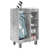 Golf Cabinet with Wheel Plain Concrete Grey 65 x 45 x 98 cm 899450