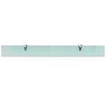 ZNTS Floating Shelves 2 pcs Glass 90x10 cm 8 mm 3051500