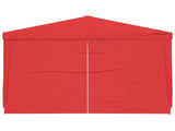Party Tent 300 x 300 x 255 cm Red PE and Steel 42032998