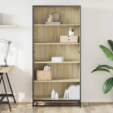 Bookcase Sonoma Oak 80.5x35x170.5 cm Engineered Wood 3300856