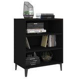 806059 Sideboard Black 57x35x70 cm Engineered Wood