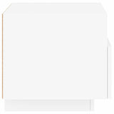 Bedside Cabinets with LED Lights 2 pcs White 40x39x37 cm 836799